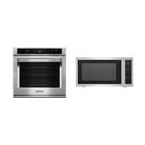 Combo Horno Eléctrico 30" Gris Acero Inoxidable + Microondas 24"/ 2.2 p³