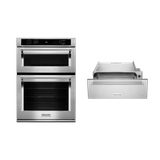 Combo Horno Eléctrico Combo 30"  + Cajón Caliente Acero Inoxidable 30”